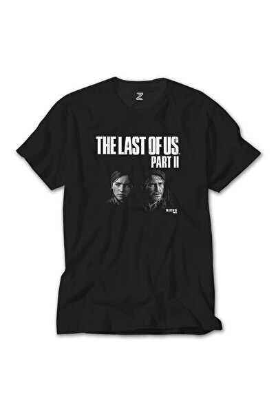 Generic Brand Tricou negru Poster The Last Of Us Partea II Ellie și Joel