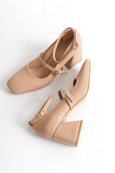 Modabuymus Παπούτσια Kulia Ten Matte Mary Jane Blunt Toe Strap
