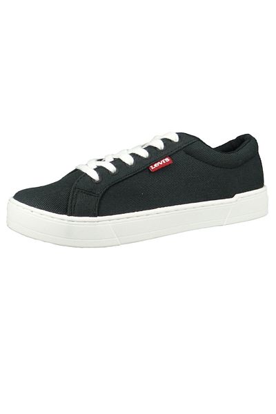 Levi's Nízké tenisky Malibu 2.0 – Damen, Schwarz 59, Regular Black Leinen