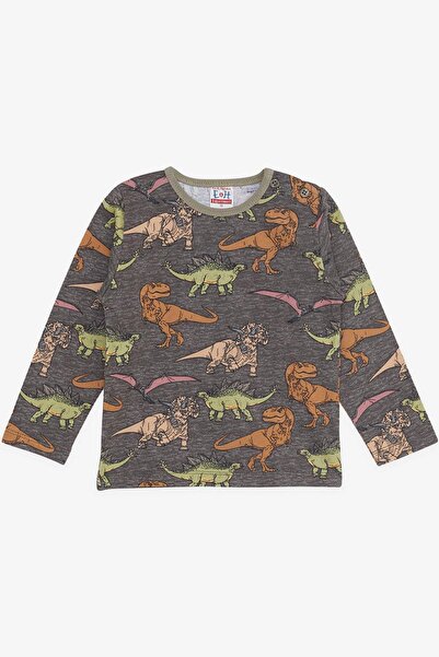 Breeze Girls & Boys Baby Boy Pajama Set Dinosaur Patterned 9 Months-3 Years, Anthracite