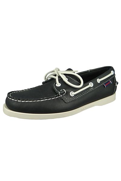Sebago Portland 7000H00 Herren Halbschuhe Segel-/Bootsschuhe Leder Blau 908 Blue Navy