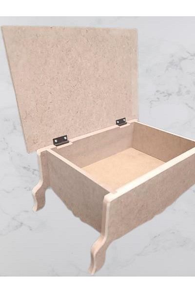 BENGİ TİCARET Erc Model 90403 - Stylish Wooden Raw Mdf Box, Handmade