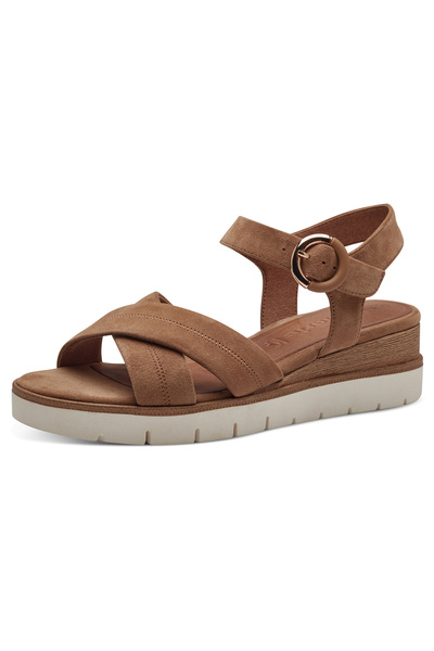 Tamaris Damen Sandalen 1-28202-42 Braun 310 Camel Leder