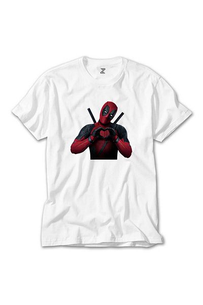 CrowsGate Deadpool Love White T-Shirt
