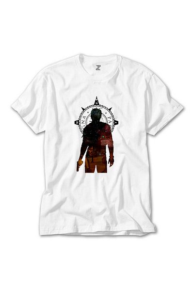 CrowsGate Uncharted 4 Nathan Drake Adventure White T-Shirt