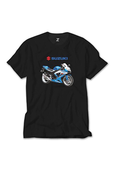 Liyada Сузики GSX R600 Черна суитшърт с качулка и цип