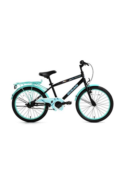 Bisan BİSAN ROCKET ERKEK ÇOCUK BİSİKLETİ 30CM V 20 JANT MAT SİYAH TURKUAZ