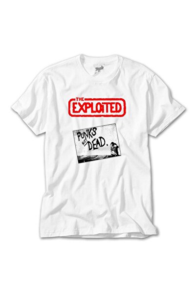 Generic Brand The Exploited Punks Not Dead White T-Shirt
