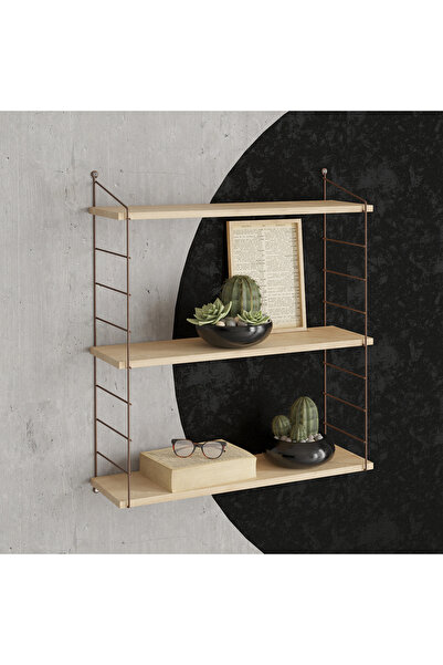 DECORMET Armoni Raf Seti 3 Raflı 200X720 Safir Meşe - Malibu 015 0010 085 020 84