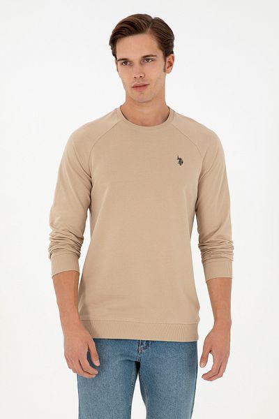 U.S. Polo Assn. Men's Sand Basic Sweatshirt 50295159 -Vr085