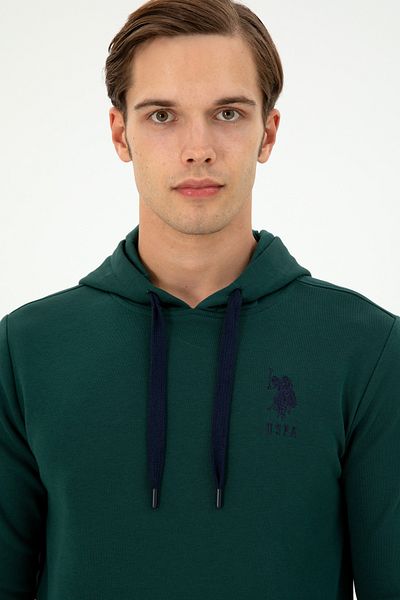 U.S. Polo Assn. Men's Dark Green Basic Sweatshirt 50289059 -Vr079