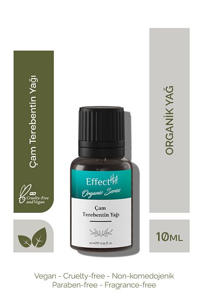 EffectHA Organic Pine Turpentine Oil 100% Pure Natural and Additive-Free Essential Oil 10ml