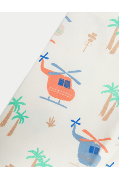 Marks & Spencer 2'li Pamuklu Desenli Tayt (0-3 Yaş)