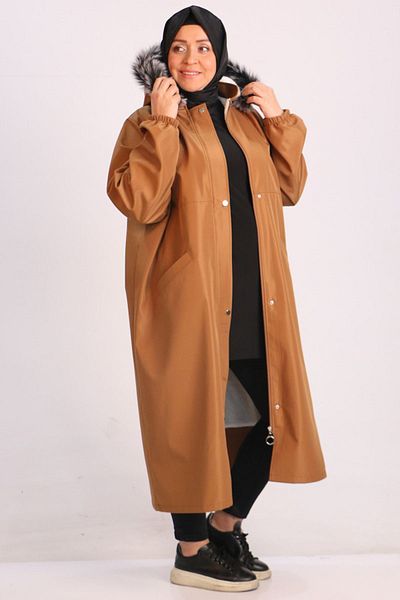 Eslina 33106 Голям размер Furry Bondit Cape-Taba