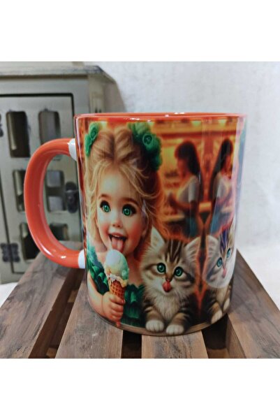 Cute friends vintage print oversized mug