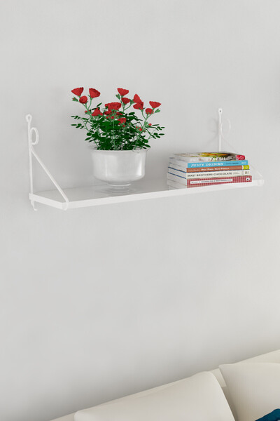 DECORMET Seramoni Raf Seti 1 Raflı 200X720 Met.Beyaz+Ahş.P.Beyaz 015 0110 022...