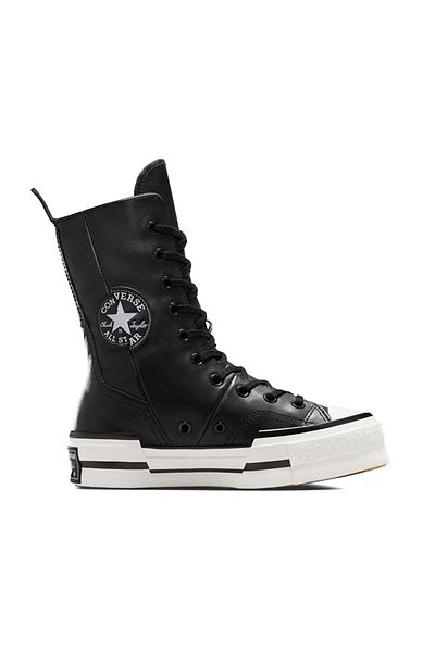 converse Chuck 70 Plus X-Hi - Γυναικείες μαύρες καθημερινές μπότες A08340C