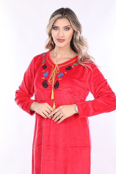 mervemoda ROCHIE DE CATIF DE DAMĂ MÂNECĂ LUNGĂ