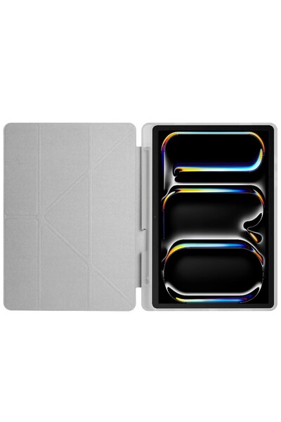 TEKNETSTORE iPad Pro 11 M4 M5 2024 2025 11 Inch Case with Pen Holder, Stand, Sleep Mode, Silicone Back, Smart Case