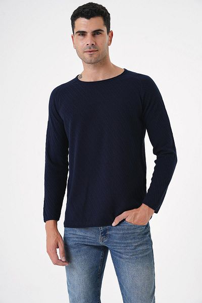 CHUBA Men's Roll Collar Knit Detailed Thin Sports Knitwear Sweater 21W305