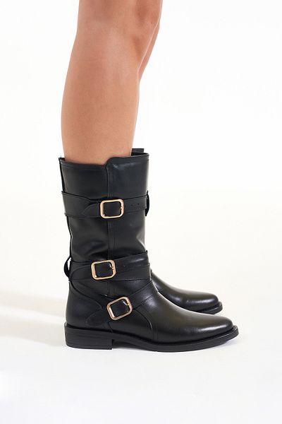 Louis Cardy Γυναικείες μπότες Jasper Black από γνήσιο δέρμα
