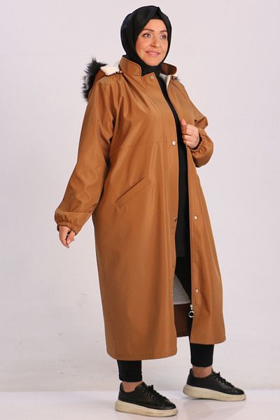 Eslina 33106 Голям размер Furry Bondit Cape-Taba