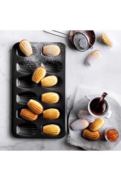 Genel Markalar Madlen Kek Kalıbı 12li Tepsi Teflon Yapışmaz 40x23 Cm / Madlen...