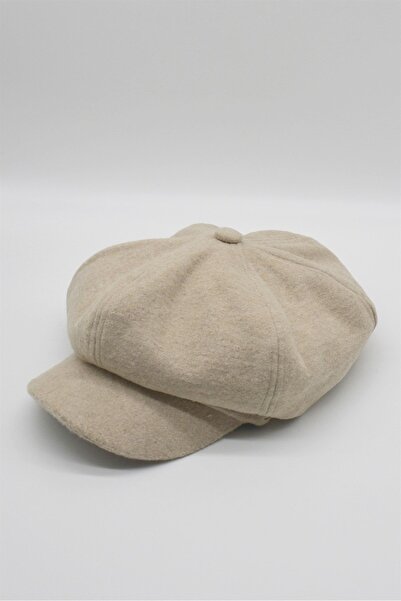 Külah Kadın Kasket AnnaVis Bej Kaşe Şapka