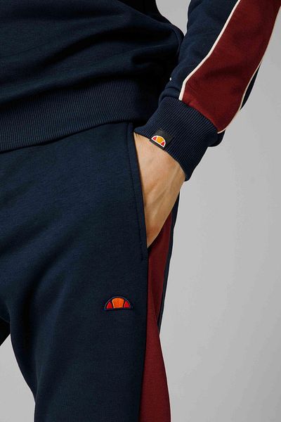Ellesse Pantaloni de sport Jogger cu logo din bumbac, cu croiala normală, PANTALONI DE TRANSMISIE BĂRBAȚI EM251