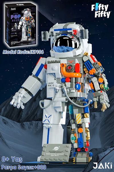 Vagonlife Jaki Space Series Astronaut Jk9106 - +800 Pieces Toy Building Set