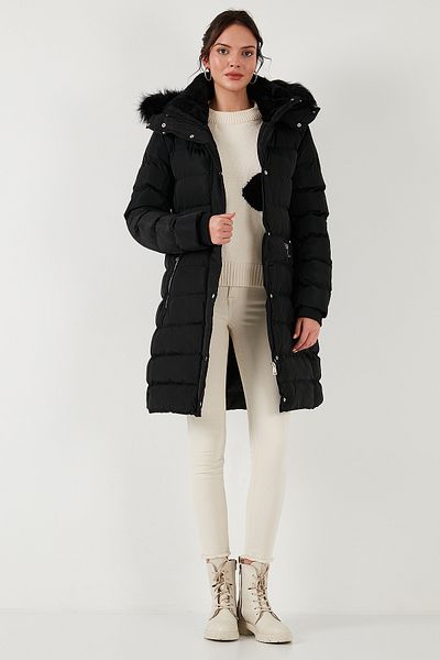 Lela Puffer Jacket – Regular Fit, Odnímatelná kapuce, Kabát do kapsy na zip 497Emi̇ly
