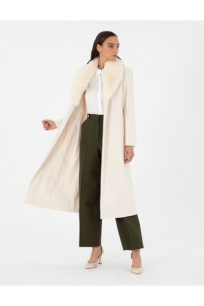 Pierre Cardin Ecru Stamp Coat 50290350 -Vr019