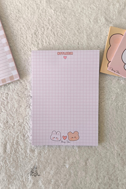 Flowery Paper Twins Notepad A5 - Memopad, Bloknot, Defter, Not Kağıdı