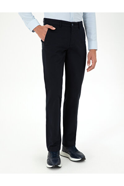 Pierre Cardin Lacivert Regular Fit Kanvas Pantolon 50292505-VR033
