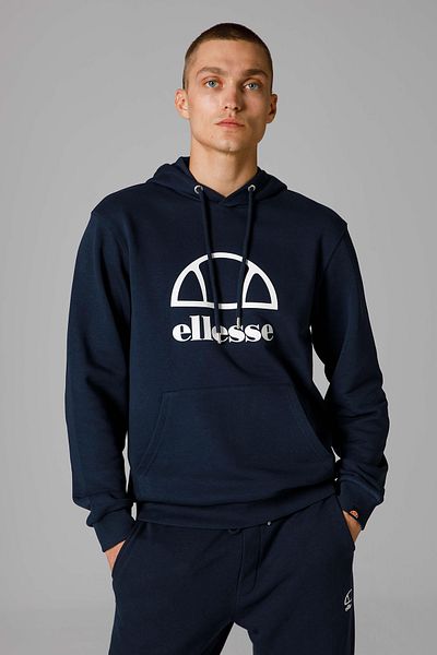 Ellesse Мъжки суит Em253 - памучно лого, стандартна кройка, яка с качулка