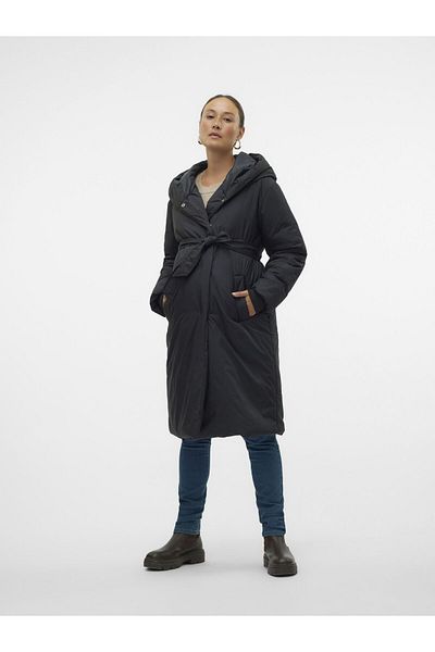 Vero Moda Maternity Mantel Kapuze Gerippte Ärmelbündchen Mantel