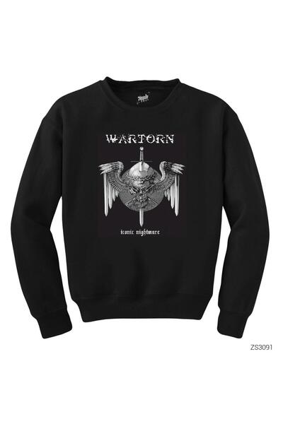 War Torn Iconic Nightmare Siyah Sweatshirt