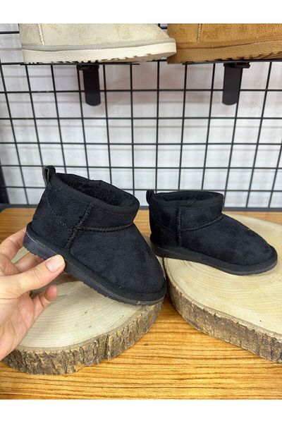 VOSVOSBABY Μαύρες μίνι μπότες Unisex (Στενή ΕΦΑΡΜΟΓΗ ΕΣΩΤΕΡΙΚΑ ΠΟΥΛΙΑ ΚΑΝΤΕ ΜΕΓΑΛΟ ΜΕΓΕΘΟΣ 2)