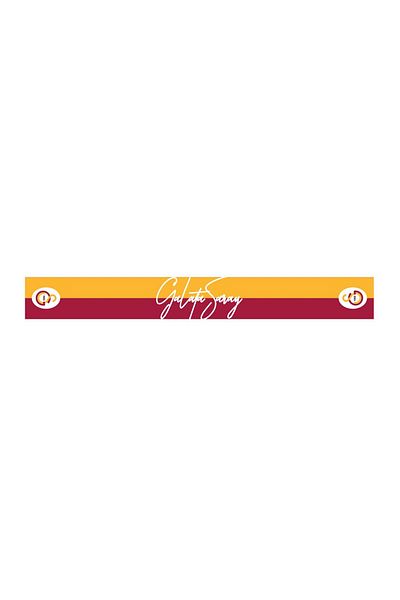 Galatasaray Eșarfă șal cu licență galbenă roșie - cutie din lemn de leu inclusă