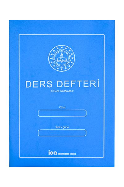 Temel 8 Lessons Non-Polluting Textbook with Blue Plastic Cover
