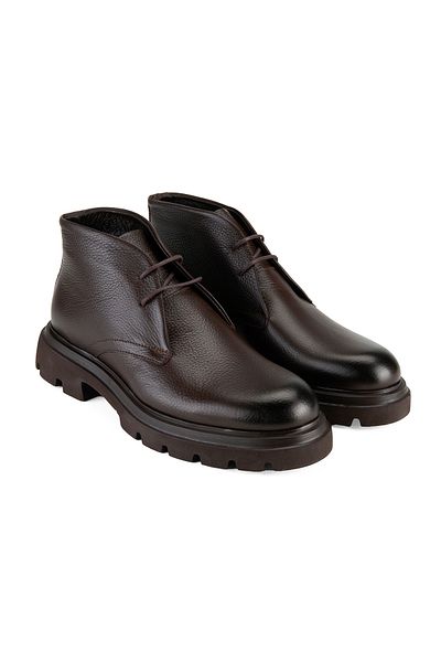 Desa Elara Brown Men's Leather Boots