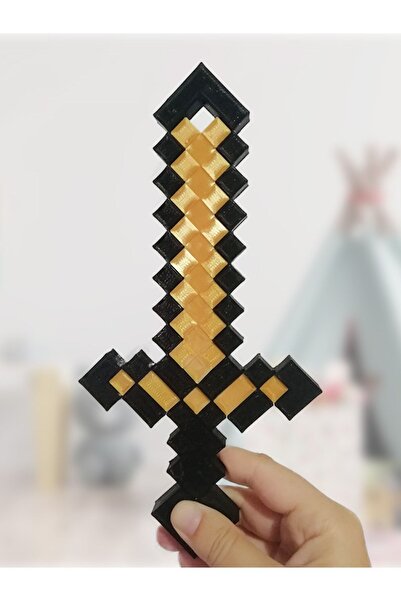 Asi Bursa3dfilament Minecraft Altın Kılıç 25 Cm