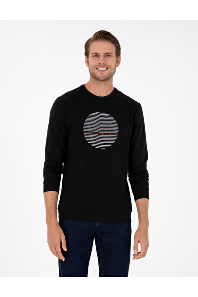 Pierre Cardin Siyah Regular Fit Sweatshirt 50290634-VR046