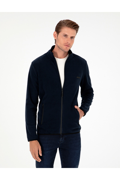 Pierre Cardin كارديجان صوفي أزرق داكن اللون الأزرق العادي 50298991-VR033