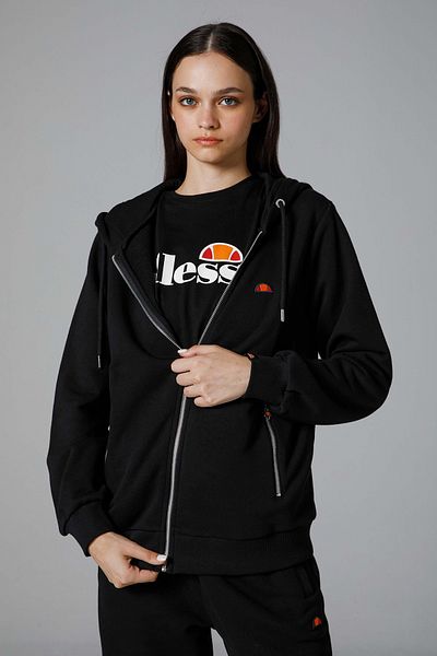 Ellesse Bavlněná mikina na zip s kapucí - Regular Fit Sweat Ef171