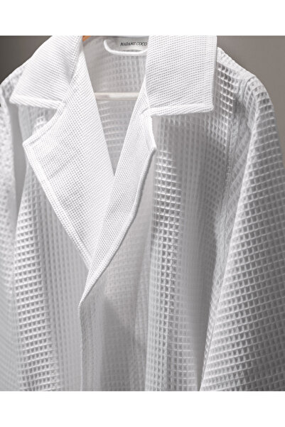 Madame Coco Μπουρνούζι Blois 100% Cotton Unisex - Λευκό - Πολυτελής Συλλογή