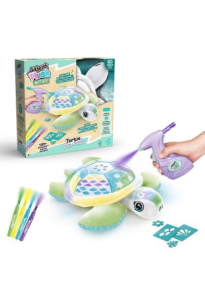 Canal Toys Airbrush Plush Nature - Green Turtle OFG280