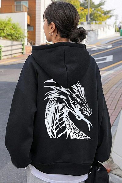 halowear Ζακέτα Unisex 2ip πλεκτό ύφασμα Dragon printed