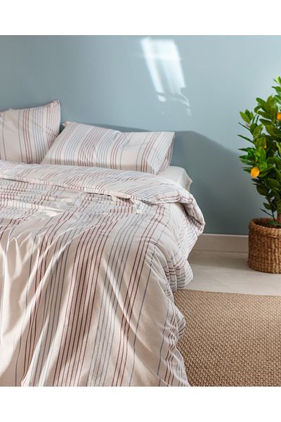 Madame Coco Evonna King Size Painted Yarn Duvet Cover Set