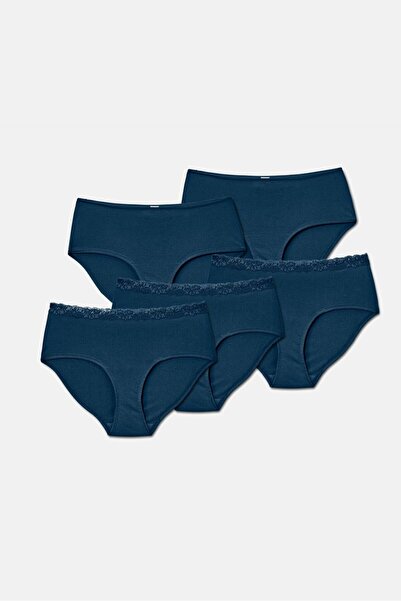 Tchibo Women 5 Pcs Hipster Plain Panty, Navy